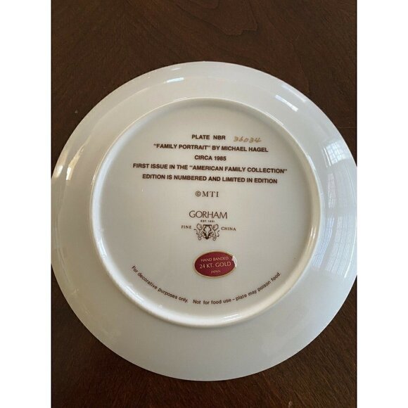 Normal Rockwell 1985 Collector‎ Plate American Fam - Picture 3 of 4